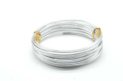 Aluminum Wire, Wire Armature, Bendable Metal Craft Wire for Making Dolls Skeleton DIY Crafts (9Gauge(3mm), Silver)