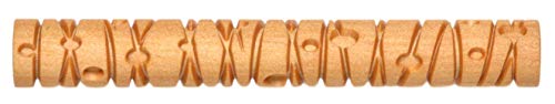 MKM Pottery Tools Wood Twig Rollers for Clay (TW-08 Lines and Dots) - color: TW-08 Lines and Dots