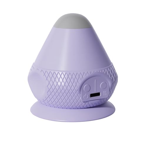 Heated Vibrating Massage Ball with Suction Base – 2 Heat & 2 Vibration Modes, Deep Tissue Trigger Point Massager for Back, Neck, Legs & Muscle Recovery, Cordless & Portable Body Relaxation Tool