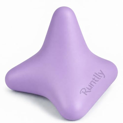 Trigger Point Massage Tool, 3" × 2.6", Deep Tissue Manual Massage Ball for Muscle Knots & Myofascial Release, Physical Therapy Tool for Plantar Fasciitis, Foot Hand Hip & Back Soreness Relief - color: Purple
