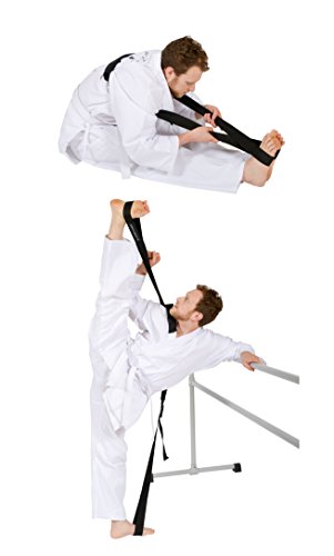 Si-Stretcher Stretching and Flexibility aid for Martial Artists, Dancers, Gymnasts, Cheerleaders, Physical Therapy, Yoga, Pilates & Athletes A Comfortable Stretching Band/Strap