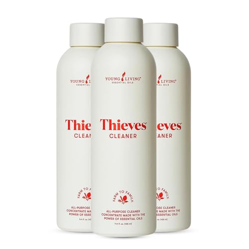 Young Living Thieves Household Cleaner Ultra Concentrated 14.4 fl oz – All Purpose Cleaner for Kitchen, Bathroom & Surfaces – Multipurpose Essential Oil Cleaner – 3 Pack - size: 14.4 Fl Oz (Pack of 3)