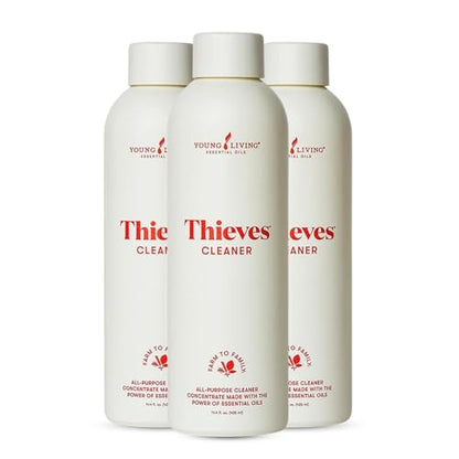 Young Living Thieves Household Cleaner Ultra Concentrated 14.4 fl oz – All Purpose Cleaner for Kitchen, Bathroom & Surfaces – Multipurpose Essential Oil Cleaner – 3 Pack - size: 14.4 Fl Oz (Pack of 3)
