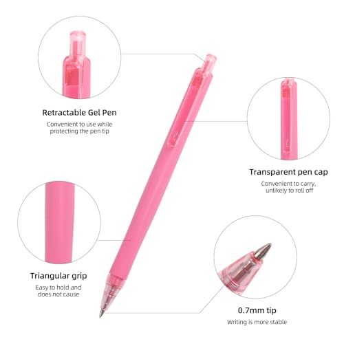 Retractable Acrylic Gel Pens 6 Colors Acrylic Paint Markers ‌0.7mm Fine Tip Multicolor Art Set ‌Colors Gel Ink Pens for Canvas, Rock, Wood, Ceramic, Fabric Drawing & DIY Art Projects