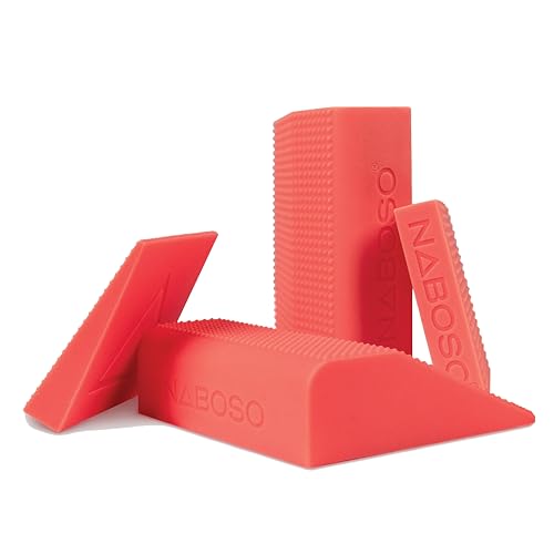 Naboso Foot Wedges - Toe & Heel Foot Wedge Set for Activation, Balance & Posture | Includes 2 Toe & 2 Heel Wedges | Textured Silicone for Sensory Stimulation