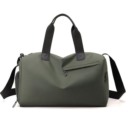 Handbag for Women Yoga Bag Large Capacity Yoga Pad Buckle with Shoe Compartment Water Bottle Sports Gym Bag Travel - color: B02-green