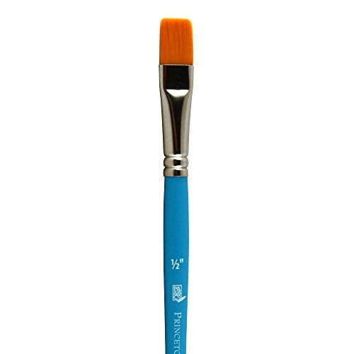 Princeton Select Artiste Flat Wash Brush, Synthetic, Short Handle, Size 1/2 inch, 1 Count - size: Size 1/2 inch