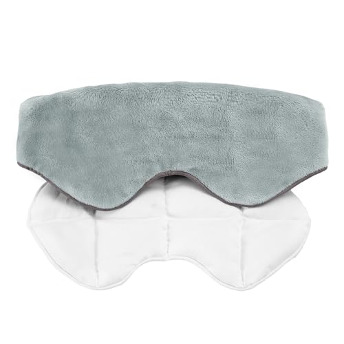 Sivio Weighted Eye Mask for Sleeping, Blackout Sleep Mask for Women & Men - color: Grey