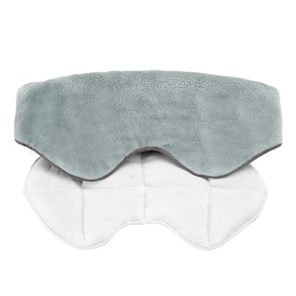 Sivio Weighted Eye Mask for Sleeping, Blackout Sleep Mask for Women & Men - color: Grey