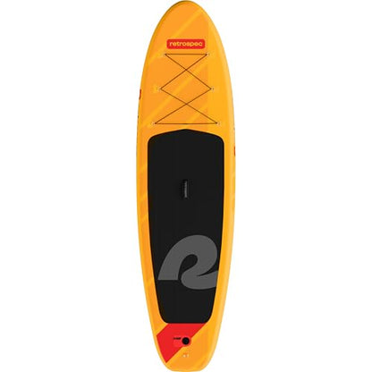Retrospec Weekender Inflatable Stand Up Paddle Board Includes Paddle, Pump, and Accessories 10’6” Lightweight iSUP, Puncture Resistant Inflatable Paddle Board for Adults - color: Sunglow 1