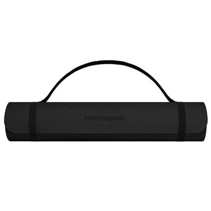 Retrospec Zuma Yoga Mat 6mm Thick Non-Slip TPE Exercise Mat | Cushioned Workout Mat for Yoga Pilates and Home Stretching | 72 x 24 with Carrying Strap