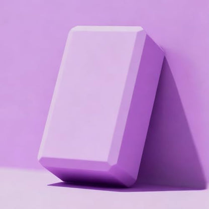 Non-Slip Yoga Block EVA Foam- 9.0"L × 5.9"W × 3.0"H, Lightweight at 0.44 lb - color: Puple, size: 0.44lb / 200g(9.0"L × 5.9"W × 3.0"H)