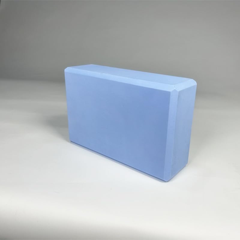 Non-Slip Yoga Block EVA Foam- 9.0"L × 5.9"W × 3.0"H, Lightweight at 0.44 lb - color: Blue, size: 0.44lb / 200g(9.0"L × 5.9"W × 3.0"H)
