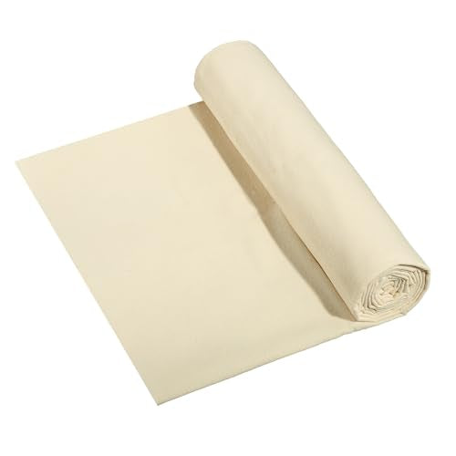 10oz Natural Cotton Blend Canvas Fabric, Duck Canvas Fabric, 60'' Wide for Arts & Crafts, Painting, Handmade Home Decor (Unbleached, 1 Yard) - color: Unbleached - 10oz, size: 1YD-(60'' x 36'')