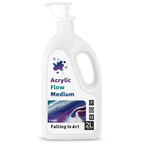Falling in Art 67.6 Oz Pouring Medium for Acrylic Paint | Paint Thinner with High Flow Consistency - size: 67.57 Fl Oz (Pack of 1)
