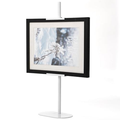 Adjustable Tabletop Easel Stand - Up to 28" Height, Metal Easel Stands for Sign, White Modern Picture Easels for Display, Heavy Duty Easels with Base for Art Paintings Photos - color: White