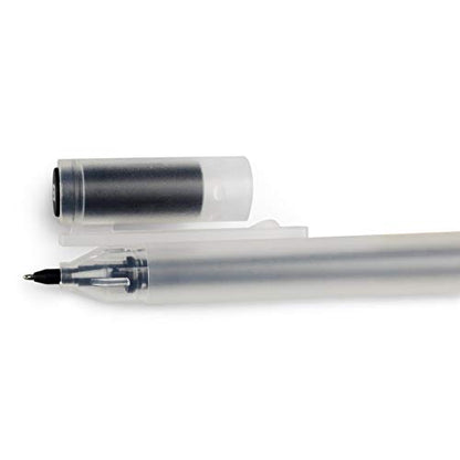 bouti1583 Gel Pens [0.5mm] 12 Colors Pack Ink Ball Point Pen For Office School Stationery Supply