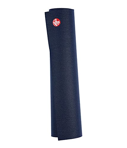 Manduka PROlite Yoga Mat 4.7mm | Lifetime Durability | Hygienic Construction | Teacher Approved - color: Midnight, size: 71" x 24"