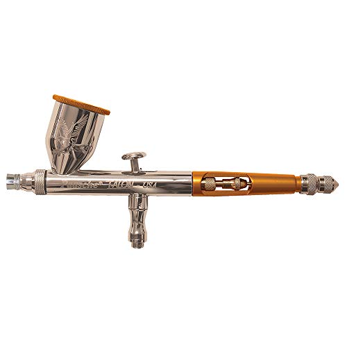Paasche - TG-3W Airbrush Kit, Double Action Gravity Feed Airbrush in Wooden Case, Includes 3 Head Sizes (.25mm,.38mm, and 66mm), All-Inclusive Airbrush for Artists, Hobbyists, and Professionals - style: Old Version