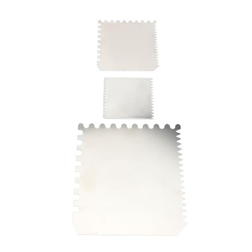 3 Pieces Serrated Clay Scrapers Multipurpose Stainless Steel Rib Scraper Tool for Pottery Sculpture Modeling Texturing Artists and Enthusiasts