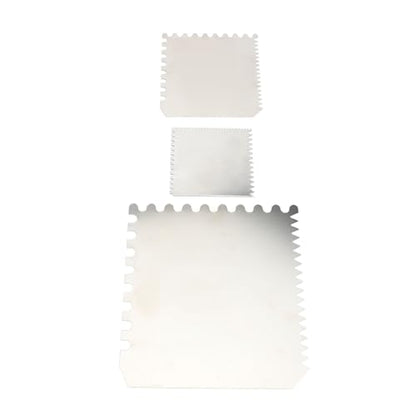 3 Pieces Serrated Clay Scrapers Multipurpose Stainless Steel Rib Scraper Tool for Pottery Sculpture Modeling Texturing Artists and Enthusiasts