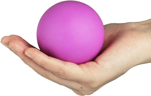 WOVTE 2 Pack Massage Lacrosse Balls for Sore Muscles, Shoulders, Neck, Back, Foot, Body, Deep Tissue, Myofascial Release, Trigger Point Therapy, Muscle Knots and Yoga Therapy (Blue Purple) - color: Blue Purple