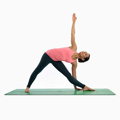 Liforme Evolve Yoga Mat - Patented Alignment Design, Advanced Non-Slip Grip - color: Green