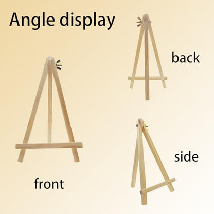 8 Pack Wooden Easel, Small Easels for Display, Mini Easel Tabletop Easels Stand for Painting, Canvases, Art, Crafts