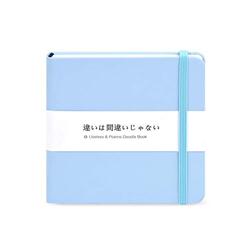 5x5" Sketchbook,Pocket Hardcover Notebooks,Sketch Books for Drawing Writing | 80gsm Blank Pages,96Sheet/192Pages,PU Leather Cover,Portable Small Size for Sketching,Diary Memo Planner.Blue - color: A-PU-blue