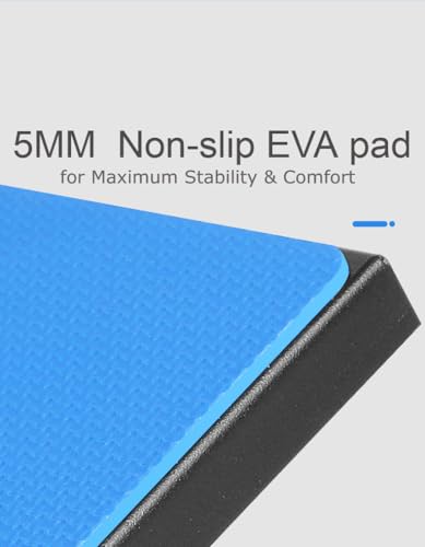 Adjustable Slant Board for Stretching, Rehabilitation, Physical Therapy, Pilates, Yoga, Squats – Calf, Hamstring, Plantar Fasciitis, Achilles Tendonitis, Full Body Home Exercise Tool