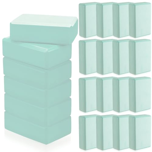 Outus 20 Pcs Yoga Blocks Bulk 9 x 6 x 3 Inch High Density Bricks to Improve Strength Flexibility Balance Soft Non Slip Gymnastic Blocks for Yoga Sports