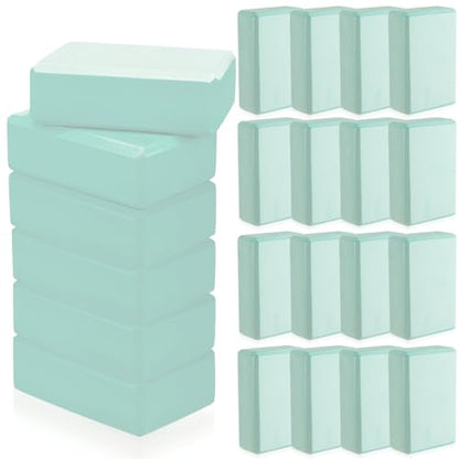 Outus 20 Pcs Yoga Blocks Bulk 9 x 6 x 3 Inch High Density Bricks to Improve Strength Flexibility Balance Soft Non Slip Gymnastic Blocks for Yoga Sports