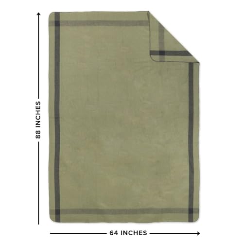 Arcturus Rainier Wool Blanket - 4.5lbs Warm, Heavy, Washable, Large | Great for Camping, Outdoors, Survival & Emergency Kits (Four Cedars) - color: Four Cedars, size: Twin