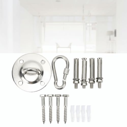 Heavy Duty Swing Hangers Kit with Screws – Stainless Steel Ceiling Mount for Hammock, Yoga Swing, Boxing Bag, Leak-Proof Design with Concrete Anchors