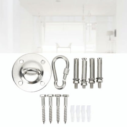 Heavy Duty Swing Hangers Kit with Screws – Stainless Steel Ceiling Mount for Hammock, Yoga Swing, Boxing Bag, Leak-Proof Design with Concrete Anchors