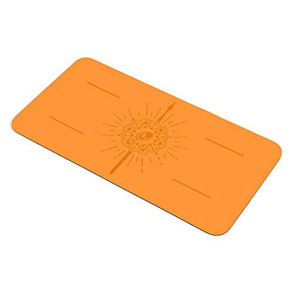 Liforme Yoga Pad - Revolutionary Alignment System, Advanced Non-Slip Grip - color: Orange