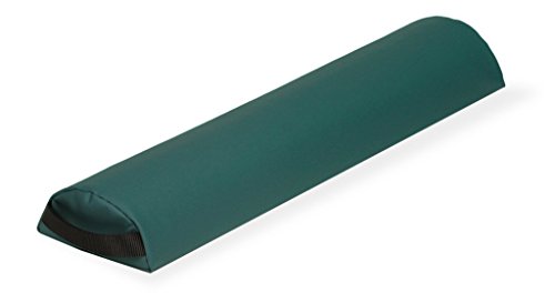 EARTHLITE Bolster Pillow Half Round – Durable Massage Bolster, 100% PU Upholstery incl. Strap Handle/Professional Quality for Massage Tables/Back Pain Relief - color: Teal