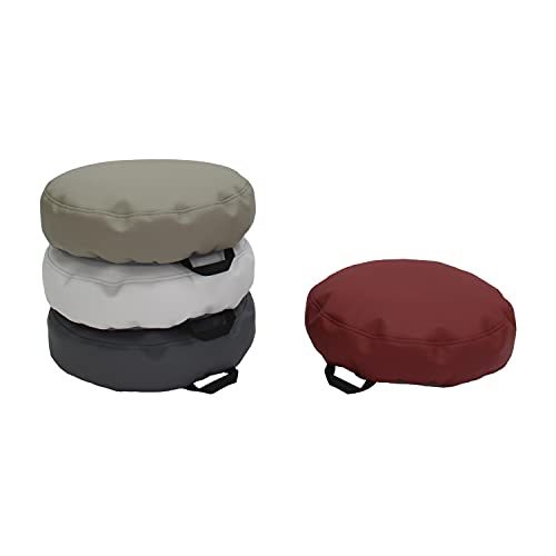 FDP SoftScape 15 inch Round Bean Floor Cushions with Handles for Kids, Teens, Adults Flexible Seating for Home, Daycare, Preschool, Classroom, Yoga and Meditation, 4 inch Height (4-Piece) - Vintage - color: Vintage