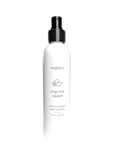 Begley's Yoga Mat Cleaner and Deodorizer Spray 8oz, with Fragrant Essential Oils, Pure Eucalyptus & Lavender - size: 8 Fl Oz (Pack of 1)