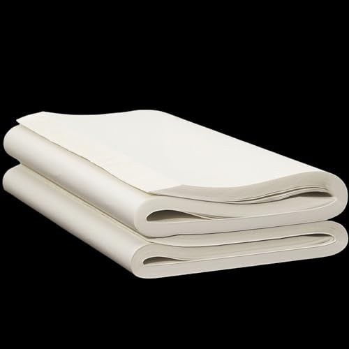 KYMY Chinese Japanese Calligraphy Paper 100PCS, Sumi/Rice Paper for Writing Painting Drawing Practice, Chinese Brush Ink Half Sheng Shu (Half Raw Ripe) Xuan Paper (69 x 138 cm (27.16 x 54.33 Inch)) - size: Half Sheng Shu(Raw Ripe) 69x138cm(27.2 x 54.3In)