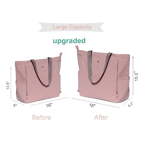 ESVAN Yoga Mat Bag Yoga Tote Carrier Shoulder Bag Carryall Tote for Office,Yoga,Pilates,Travel,Beach and Gym - color: Aa Purple Pink