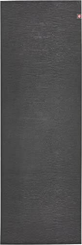 Manduka eKO Yoga Mat - Natural Rubber | Eco-Friendly | Soft Textured Surface| Natural Next-to-Skin Feel - color: Charcoal, size: 71" x 24"