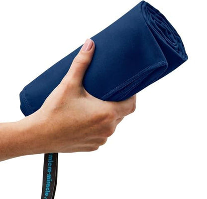 2-Pack Microfiber Towel - XXL Travel Quick Dry and Extra Soft Microfiber Towels, Lightweight and Compact for Gym, Swim Practice, Travel, Backpacking, Camping, RV, Beach, Camping - color: Navy Blue