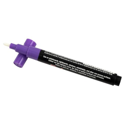 JAM PAPER Dustless Erasable Chalk Markers - Fine Point Liquid Chalk Marker - Violet - 2/Pack - color: Violet