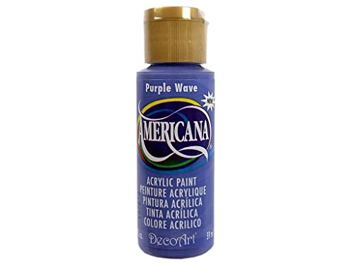 DecoArt Americana Acrylic Paint, 2-Ounce, Purple Wave - color: Purple Wave, size: 2 Fl Oz (Pack of 1)