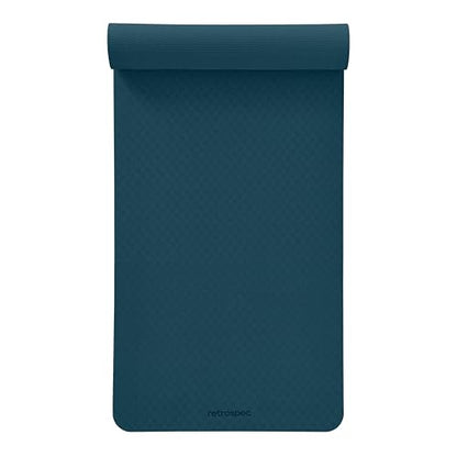 Retrospec Zuma 1/2" Yoga Mat Non Slip Exercise Mat For Pilates, Workout - color: Ocean Blue