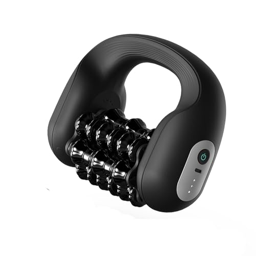 Electric Muscle Roller for Post-Workout Recovery, Deep Rolling Massager | For Legs, Calves, Back & Neck, Handheld Powered Rolling Tool, Rechargeable, 3 Speed Fitness Recovery