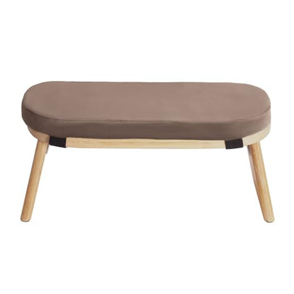 Coffee Brown Wooden Meditation Bench - Foldable & Ergonomic! Perfect for Home Use. Transform Your Space into a Zen Retreat. Ideal for Kneeling Meditation. Comfortable & Space-Saving!