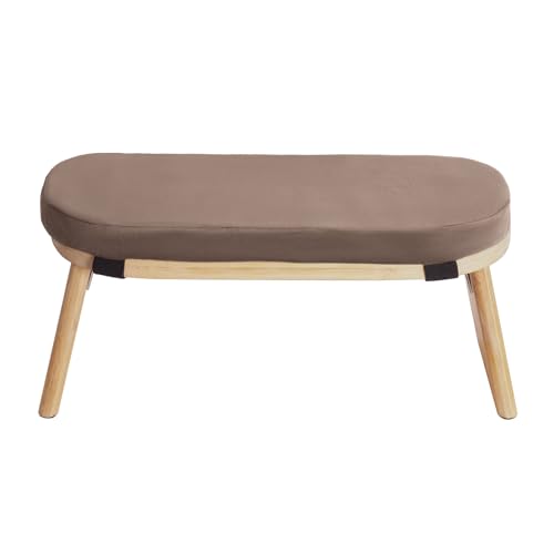 Coffee Brown Wooden Meditation Bench - Foldable & Ergonomic! Perfect for Home Use. Transform Your Space into a Zen Retreat. Ideal for Kneeling Meditation. Comfortable & Space-Saving!