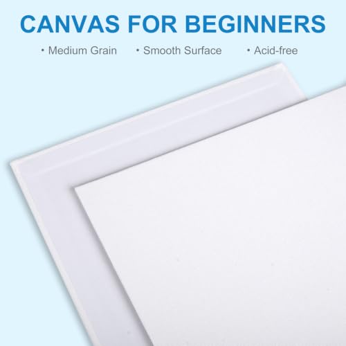 58 Pack Canvas Boards for Painting 8x10 Inch, Canvases for Painting for Acrylic Oil Tempera Watercolor Paints